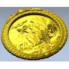 Круглая рельефная панель "Горный орёл" - stl модель для ЧПУ