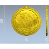 Круглая рельефная панель "Горный орёл" - stl модель для ЧПУ