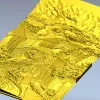 Рельефная панель "Улица старого города" - 3D модель STL для ЧПУ