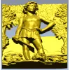 David the Victor - high relief 3D model in STL for CNC