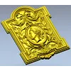 Греческий медальон - 3D панель в классическом рельефе (STL для ЧПУ)