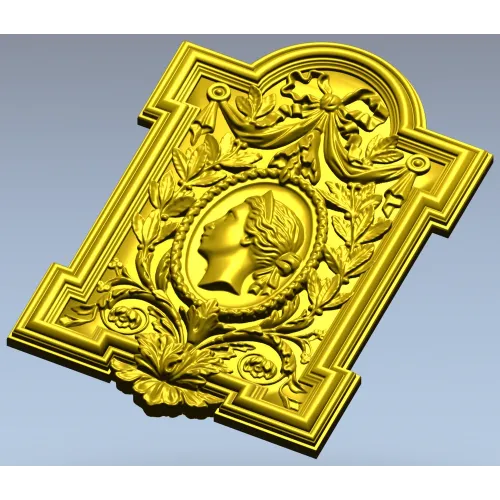 Греческий медальон - 3D панель в классическом рельефе (STL для ЧПУ)