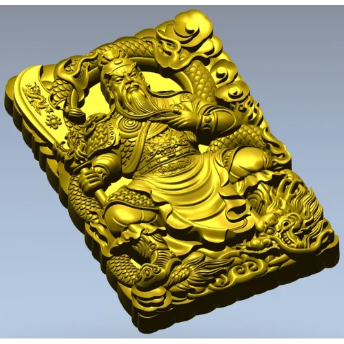 Гуан Гун - рельефная 3D модель в формате STL для ЧПУ