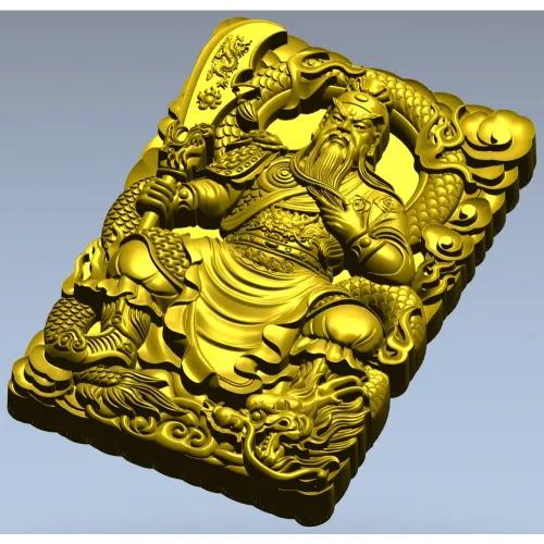 Гуан Гун - рельефная 3D модель в формате STL для ЧПУ