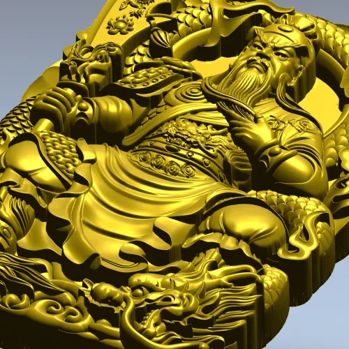 Гуан Гун - рельефная 3D модель в формате STL для ЧПУ