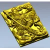 Панно "Гуань Гун" - 3D модель STL для ЧПУ