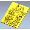 Гуань Гун с драконом - рельефная 3D модель (STL) для ЧПУ