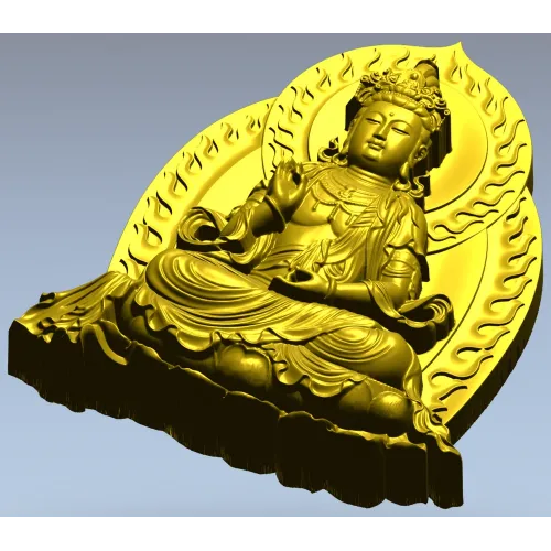 Guanyin Lotus Relief STL