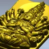 Гуаньинь Тысячерукая - рельеф для ЧПУ (STL)