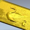 Рельефная панель "Лебединый причал" - 3D модель STL для ЧПУ