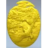 Озерная симфония - 3D модель STL рельеф с гусями и лебедями