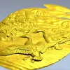 Озерная симфония - 3D модель STL рельеф с гусями и лебедями