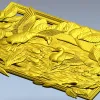 Geese on the Lake - high-relief STL panel for CNC