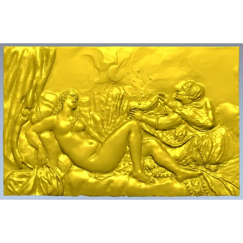 Dana bas-relief STL for CNC