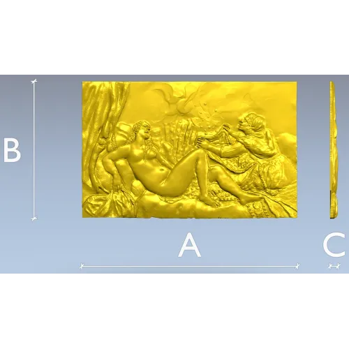 Dana bas-relief STL for CNC