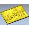 Панно "Охота стаи" - 3D модель STL для фрезеровки
