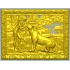 Дуэт львиц - рельефная stl модель панно для ЧПУ