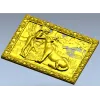 Дуэт львиц - рельефная stl модель панно для ЧПУ