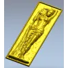 Рельефная панель "Нимфа с раковиной" - stl модель для ЧПУ