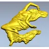 Барельеф "Летящая нимфа" - 3D модель STL для ЧПУ