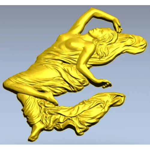 Барельеф "Летящая нимфа" - 3D модель STL для ЧПУ