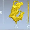 Барельеф "Летящая нимфа" - 3D модель STL для ЧПУ