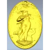 Art Nouveau Maiden and Fawn - Oval Relief STL for CNC
