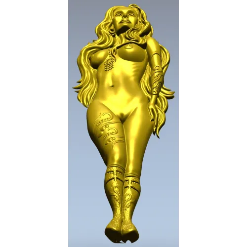 Нимфа-аппликация - детализированная 3D модель STL для ЧПУ