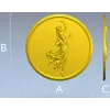 Круглый медальон "Танцующая Фемида" - 3D модель STL для ЧПУ