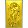 Рельефная панель "Нимфа и лотос" - 3D модель STL для ЧПУ