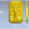 3D модель панно "Вечная нимфа" - STL для ЧПУ