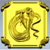 3D модель панно "Нимфа в завитках" (STL) для ЧПУ