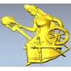 Прядильщица у прялки - 3D модель STL для ЧПУ