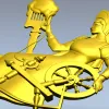 Прядильщица у прялки - 3D модель STL для ЧПУ