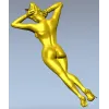 Стройная девушка в туфлях - 3D модель STL для ЧПУ