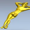 Стройная девушка в туфлях - 3D модель STL для ЧПУ