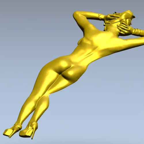 Стройная девушка в туфлях - 3D модель STL для ЧПУ