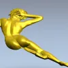 Релакс - 3D модель девушки в лежащей позе (STL)
