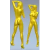 3D модель девушки в рельефе для ЧПУ - Грация