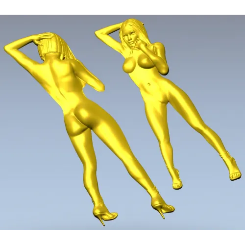 3D модель девушки в рельефе для ЧПУ - Грация