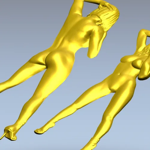 3D модель девушки в рельефе для ЧПУ - Грация