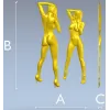 3D модель девушки в рельефе для ЧПУ - Грация