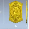 Девушка в медальоне - барочный рельеф для ЧПУ