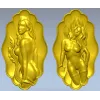 Медальон Флёр - высокорельефная 3D модель STL для ЧПУ