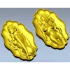 Медальон Флёр - высокорельефная 3D модель STL для ЧПУ