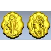 Медальон Флёр - высокорельефная 3D модель STL для ЧПУ