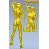 3D модель "Девушка в зеркале" - STL модель для ЧПУ