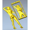 3D модель "Девушка в зеркале" - STL модель для ЧПУ