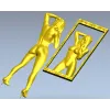 3D модель "Девушка в зеркале" - STL модель для ЧПУ