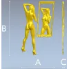 3D модель "Девушка в зеркале" - STL модель для ЧПУ